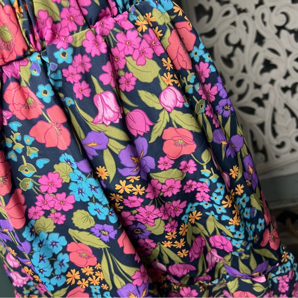 SHEIN Curve Boho Floral Mini Skirt Size 1X NWOT Bohemian Cottage Core - Picture 6 of 10